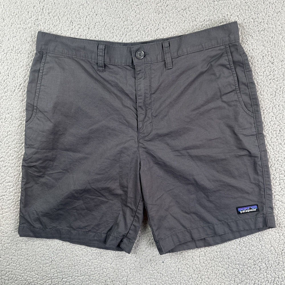 Patagonia Lightweight All-Wear Hemp Shorts Men 33 Grey 8" Inseam Organic Cotton